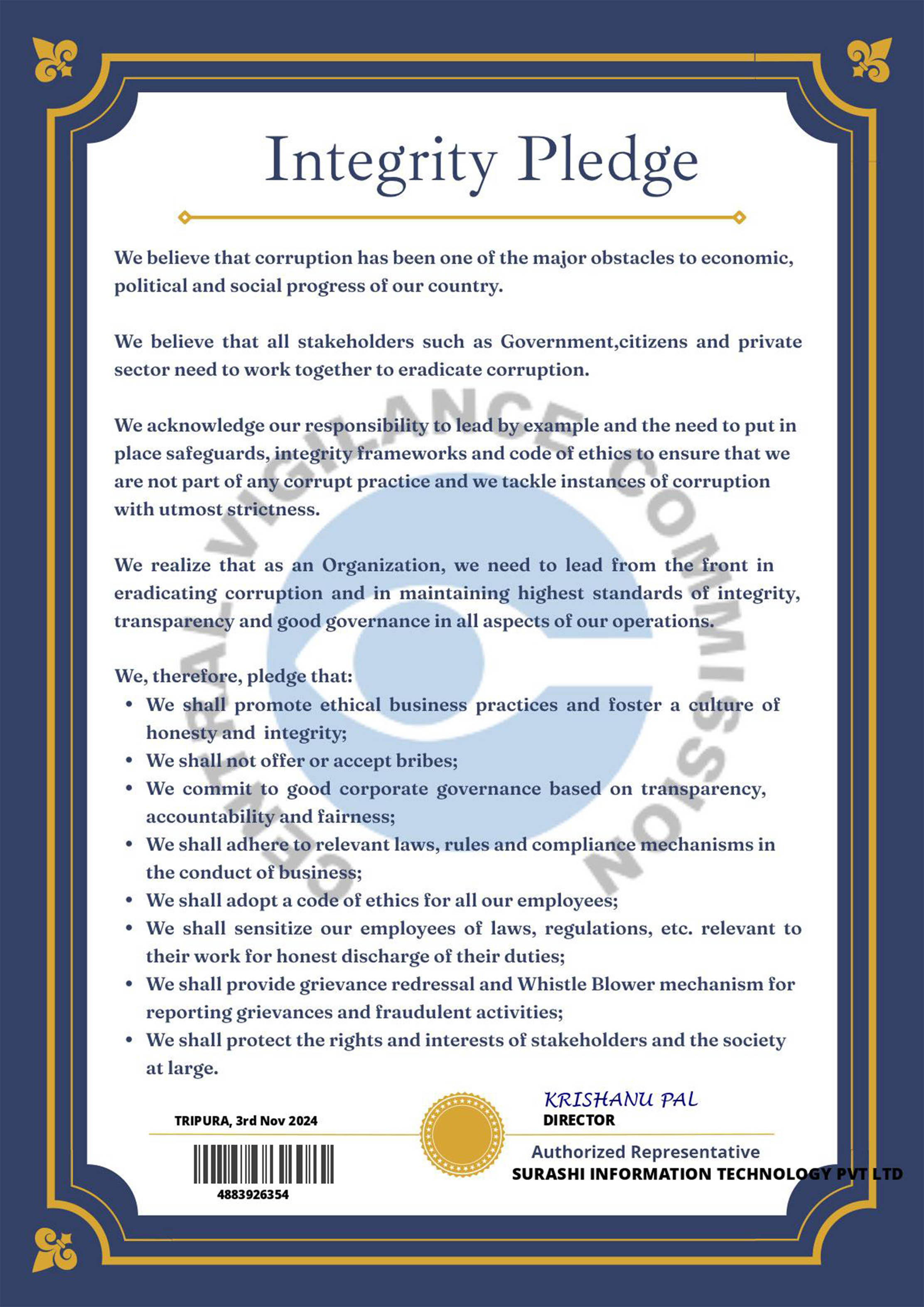 Certificate